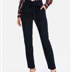 Express ankle high-rise black pants